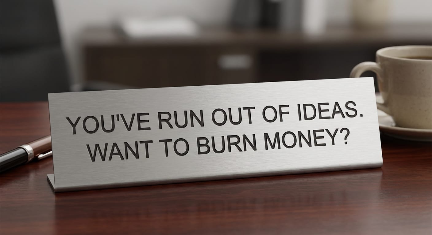 Advertising Is a Sign You’ve Run Out of Ideas